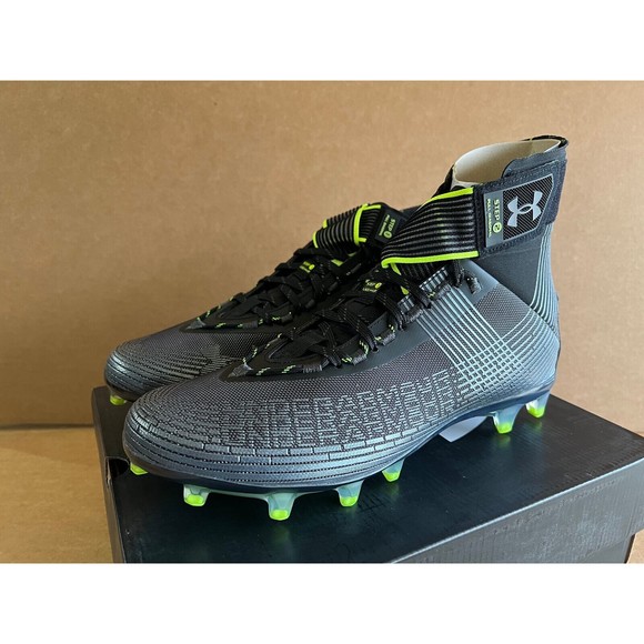 All Sizes - Under Armour Highlight MC Football Black Jet Grey Cleats 3023716-004 main image 8